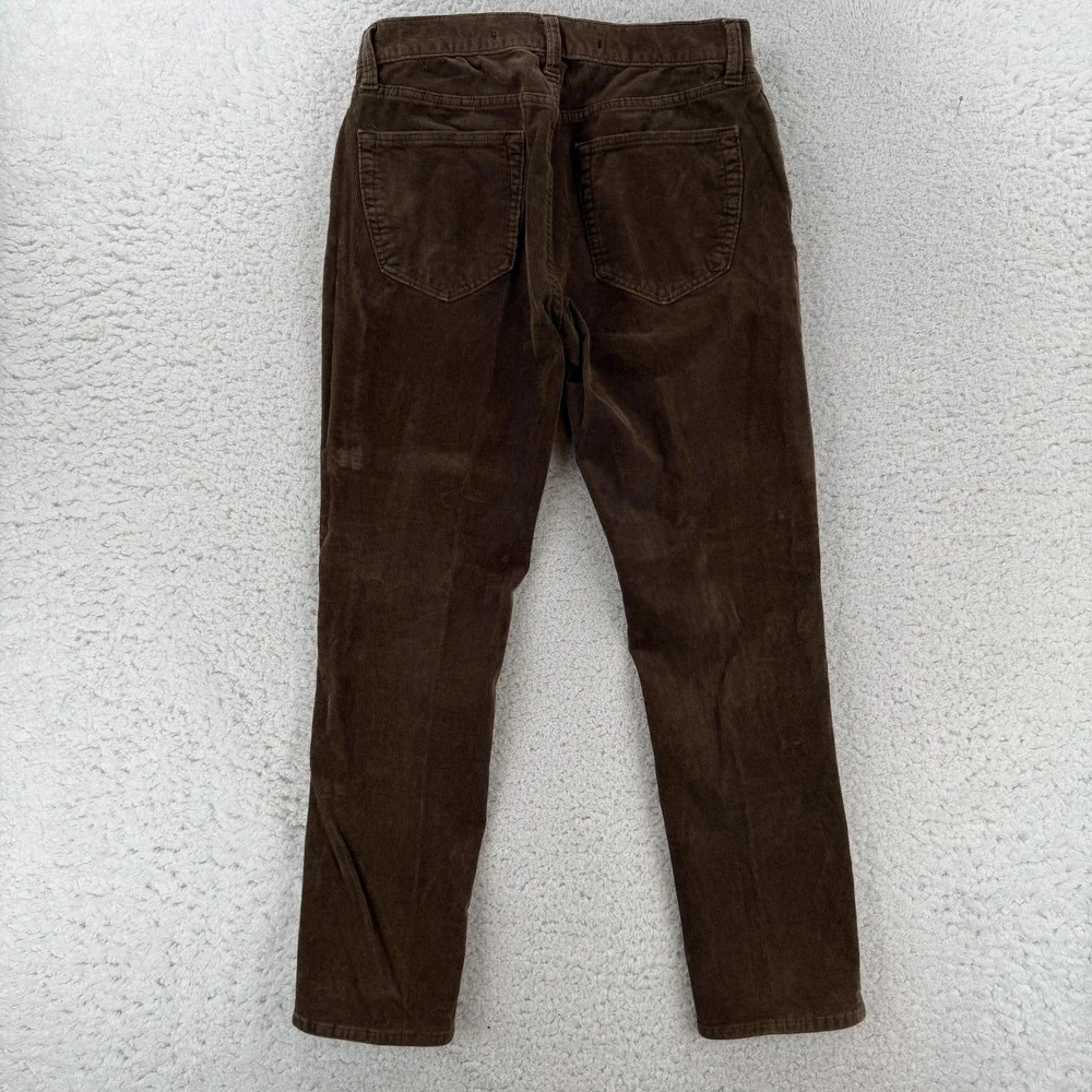 Banana Republic Travel Cord Pants Mens 30x30 Brown Slim Fit Corduroy Chino Y2K
